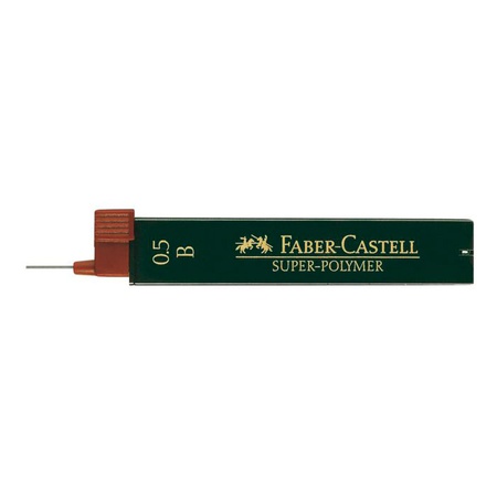 Грифели Faber-Castell для механического карандаша, толщина 0,5 мм, твёрдость В, 12 штук в футляре. Прочные грифели оставляют четкий насыщенный след, …