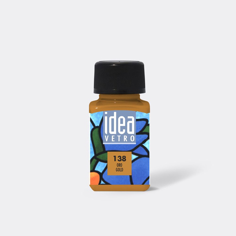 картинка Краска лаковая по стеклу idea vetro/золото