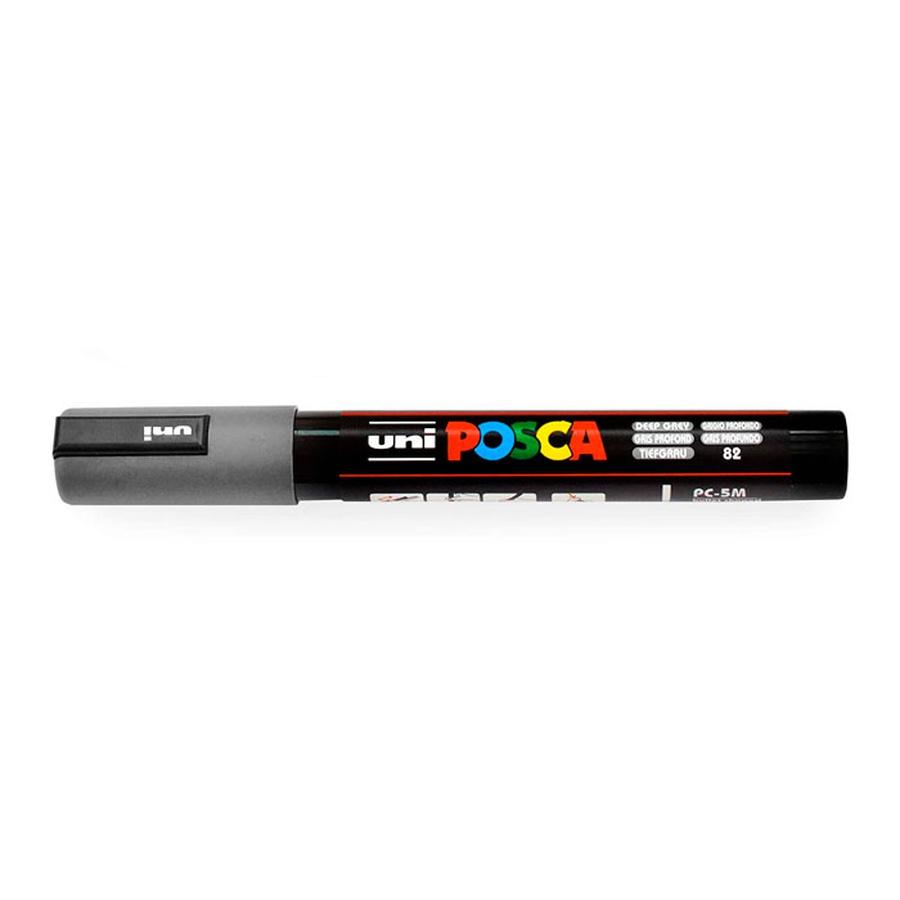 изображение Маркер posca pc-5m, темно-серый, 1.8 - 2.5 мм, пулевидный наконечник