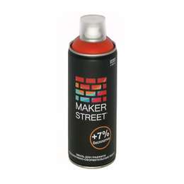 картинка Эмаль для граффити и декоративно-оформительских работ "makerstreet" ms400 400 мл 203 красный