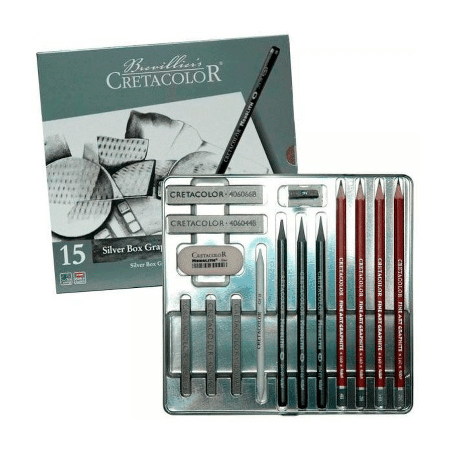 фото Набор cretacolor silver box_подарок