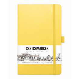 фотография Блокнот для зарисовок sketchmarker  13*21 см 80л  лимонный
