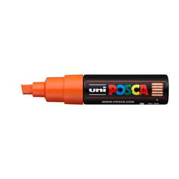 фото Маркер posca pc-8k, оранжевый, до 8.0 мм, скошенный наконечник