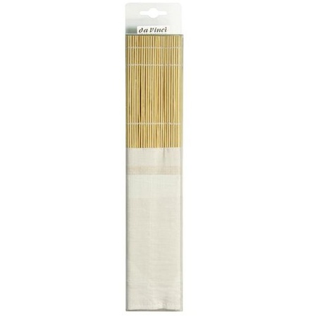 Пенал-коврик Da Vinci из бамбука для хранения кистей. Бамбуковая циновка органайзер с карманами надёжно защищает кисти и при этом пропускает воздух, …