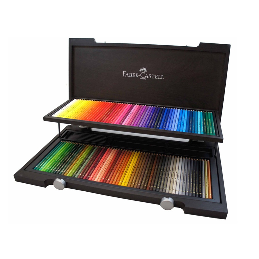изображение Набор цветных карандашей faber-castell polychromos 120 цветов в деревянном пенале