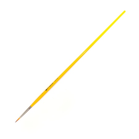 картинка Кисть синтетика арт-квартал №3 круглая, длинная ручка