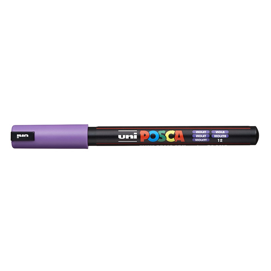 картинка Маркер posca pc-1mr, фиолетовый, 0.7 мм, игольчатый наконечник