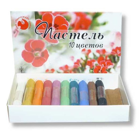 изображение Набор сухой пастели подольск арт центр из 10 цветов, в картоне
