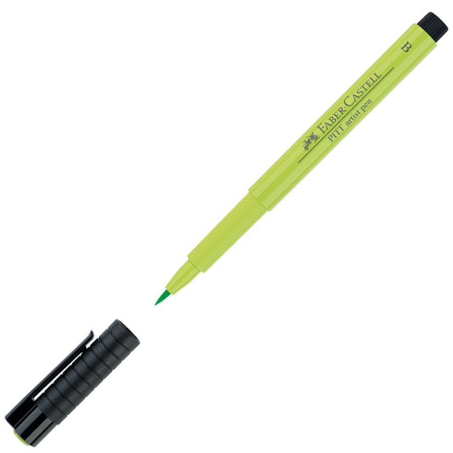 фотография Ручка-кисть капиллярная faber-castell pitt artist pen brush 171 светло-зелёный