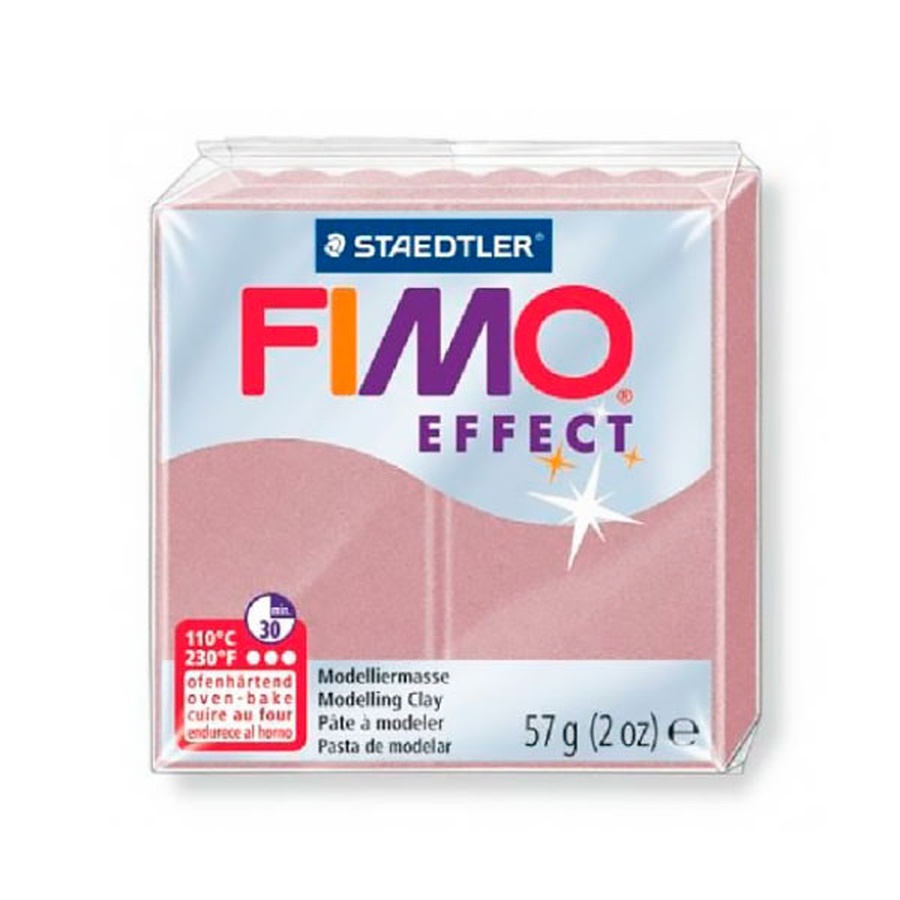 картинка Глина полимерная fimo effect 57 г, перламутровая роза 207