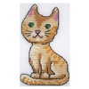 изображение Набор д/вышив. на пластик. канве hobby & pro "рыжий кот" 8х13,5см