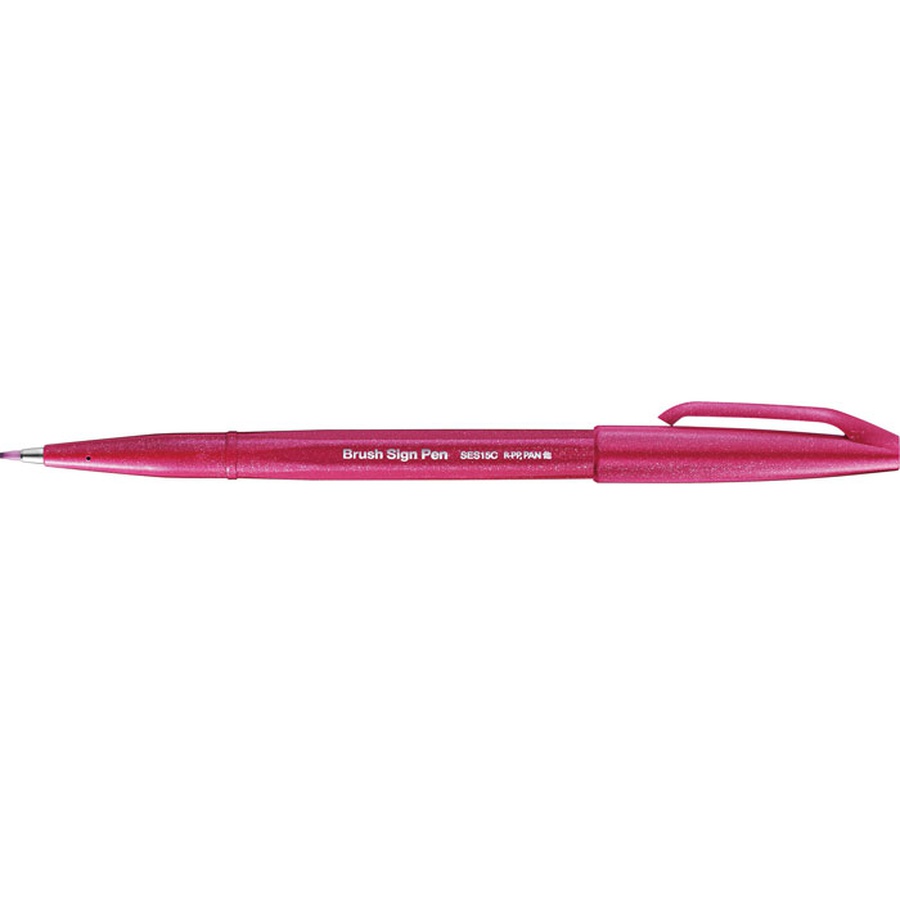фото Фломастер-кисть touch brush sign pen бордовый цвет