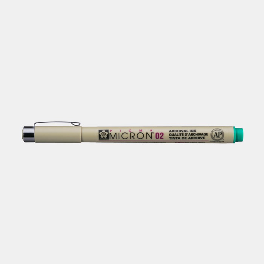 изображение Линер sakura pigma micron, толщина 0,3 мм, зелёный 29