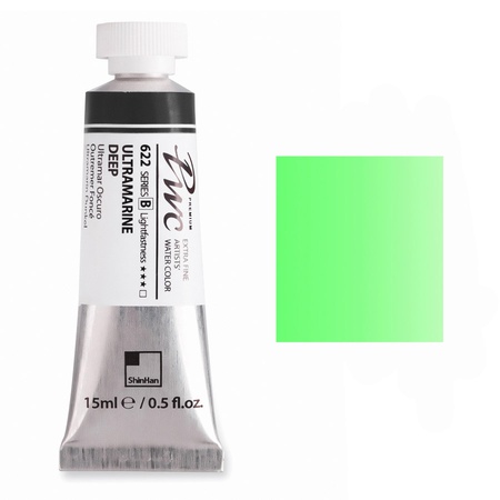изображение Краска акварельная shinhanart pwc, туба 15 мл, 586 бледно-зелёный a