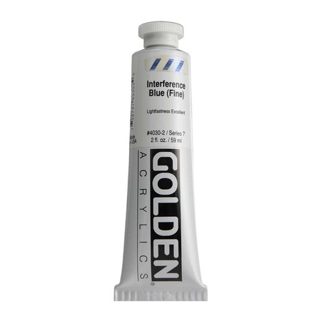 изображение Краска акриловая golden heavy body, туба 59 мл, № 4030 синий с разводами интерферентный
