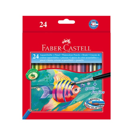 Набор акварельных карандашей Faber-Castell предназначен для воплощения творческих идей. Грифель прочно вклеен и сохраняет целостность даже после паде…