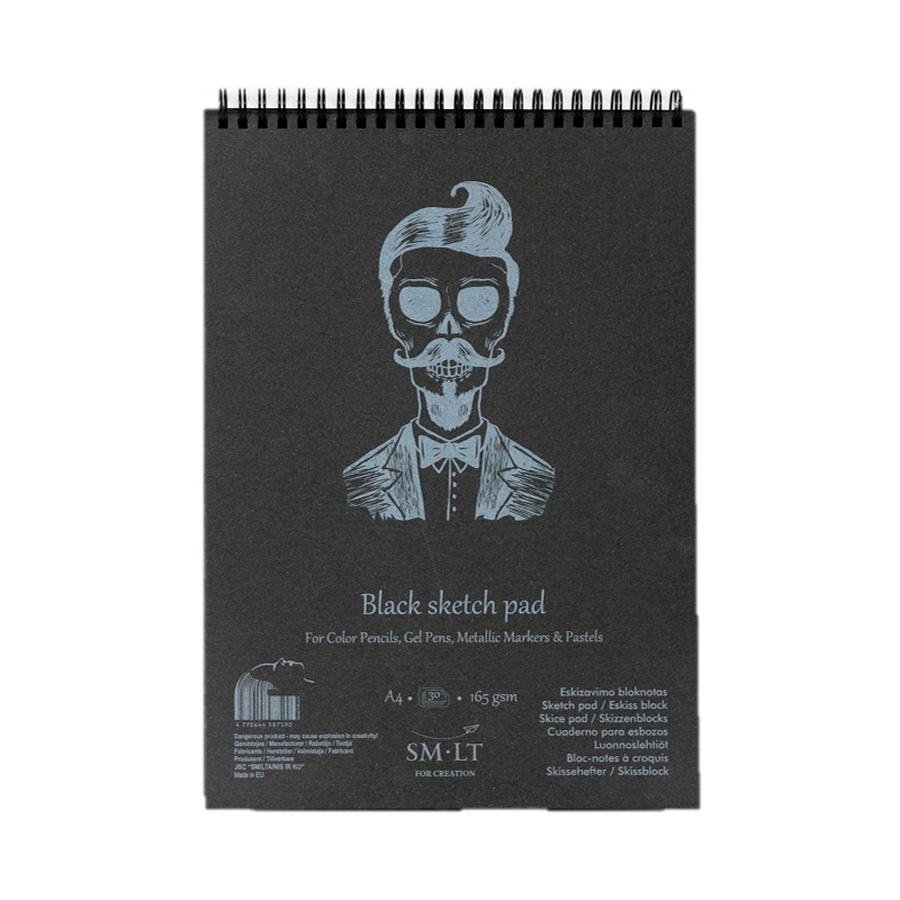 фотография Альбом sm-lt authentic black 165г/м2 а5 20 листов, чёрный, на спирали