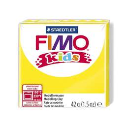 фотография Глина полимерная fimo kids, брусок 42 г, жёлтый 1