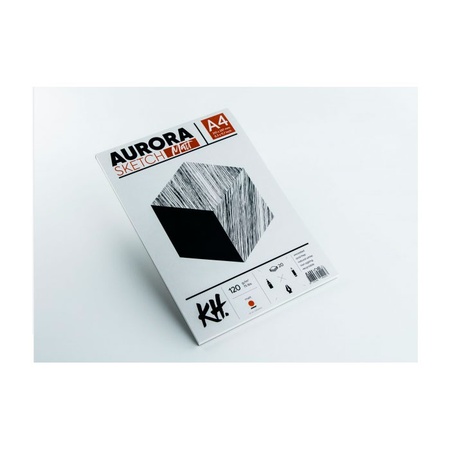 фото Альбом-склейка для скетчей aurora smooth&matt 120гр/м, целлюлоза 100%, а4, 25л