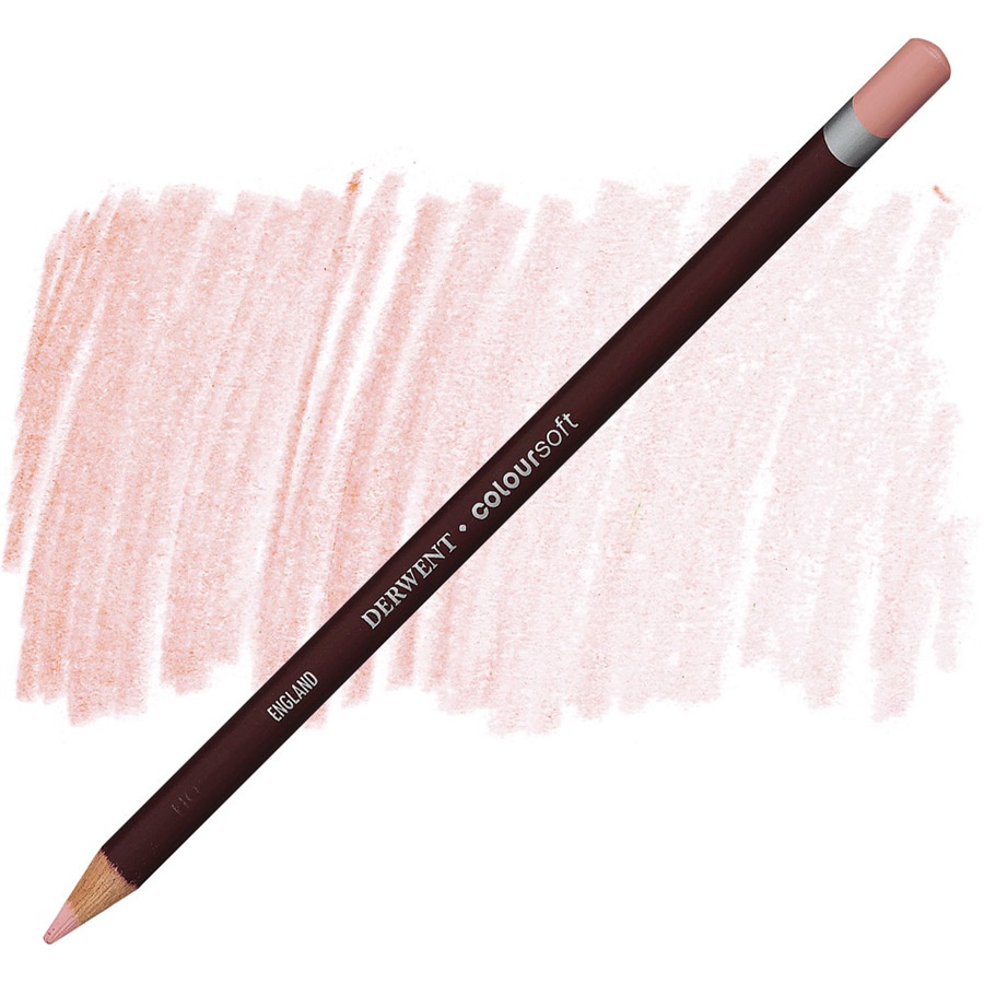 изображение Карандаш цветной derwent coloursoft c180 розовый бледный