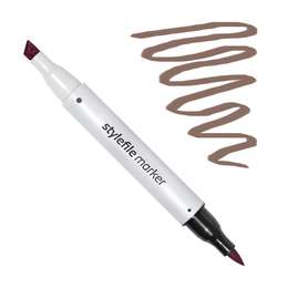 фото Маркер спиртовой stylefile brush, два пера, 804 шоколадный