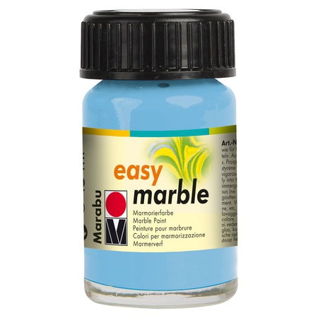 фото Краска для марморирования easy marble marabu, 15 мл, светло-голубая