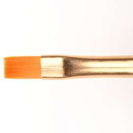 картинка Кисть синтетика плоская decola с короткой ручкой №3 (диаметр 7 мм)