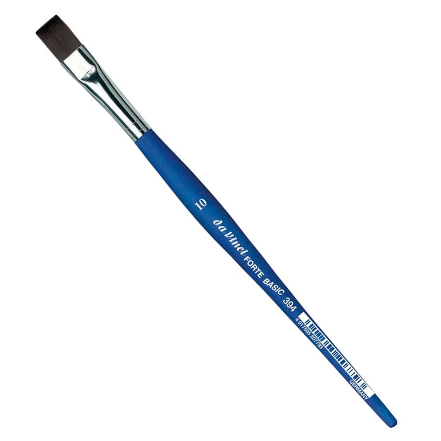 изображение Кисть синтетика плоская da vinci 394 forte basic короткая ручка № 10
