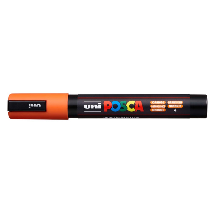 картинка Маркер posca pc-5m, оранжевый, 1.8 - 2.5 мм, пулевидный наконечник
