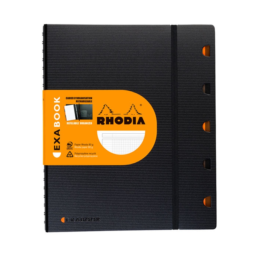 фотография Бизнес-тетрадь rhodia "exabook" а4+, 80 листов, клетка, на гребне