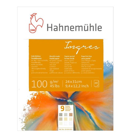 Альбом для пастели Hahnemuhle Ingres подходит для графических и живописных работ пастелью, углём, сангиной. Пастельная бумага «Ingres» отличается нер…
