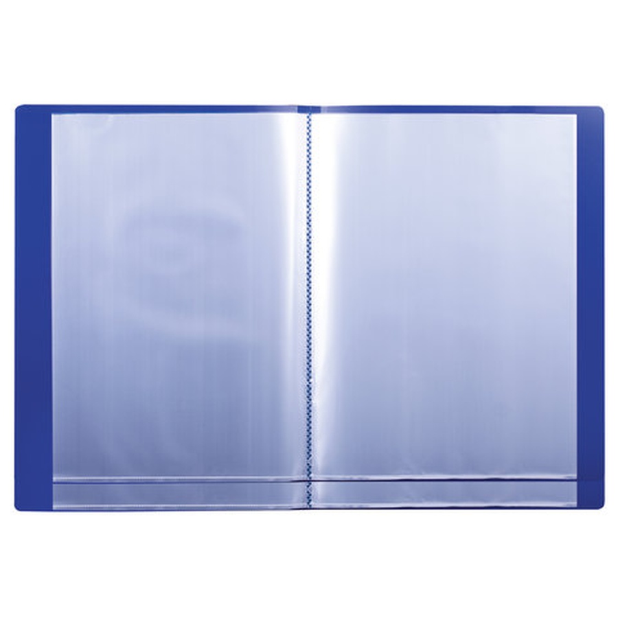 картинка Папка 30 вкладышей brauberg стандарт, синяя, 0,6 мм