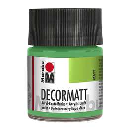 картинка Акриловая краска матовая marabu decormatt 50 мл цвет зелёный светлый