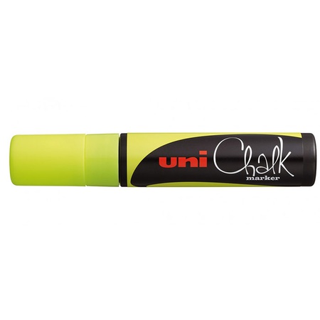 фотография Маркер меловой chalk pwe-17k, флуоресцентно-жёлтый, до 15 мм