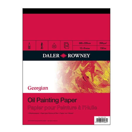 Блокнот-cклейка бумаги для живописи масляными красками английской фирмы Daler Rowney, формат приближенный к А4 (23х30 см), альбомная ориентация. Бума…