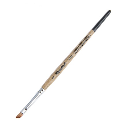 картинка Кисть художественная roubloff, синтетика, имитация мангуста, наклонная, № 6, короткая ручка