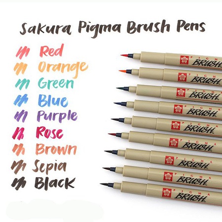 Ручки-кисти Pigma Brush Pen