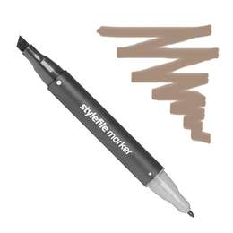 картинка Маркер спиртовой stylefile, два пера, 800 сиена жженая