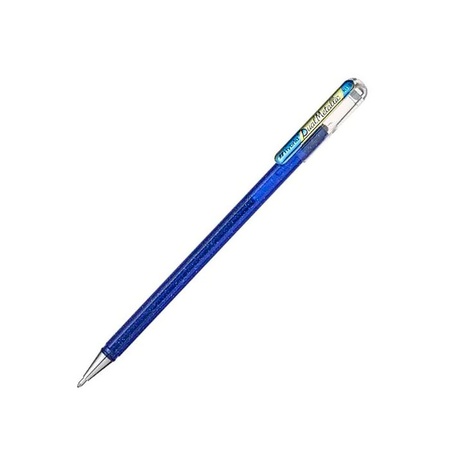 картинка Ручка с гелевыми чернилами pentel hybrid dual metallic, 1.0 мм, синий + золото металлик