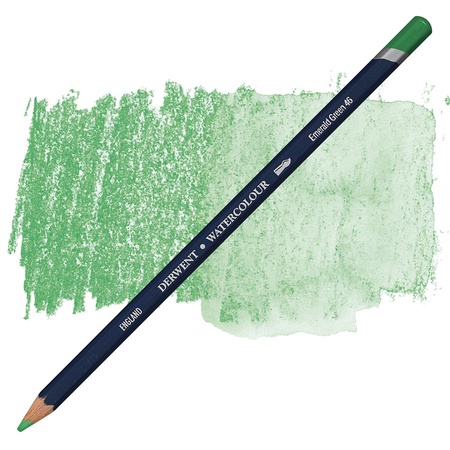 изображение Карандаш акварельный derwent watercolour зелёный изумрудный 46