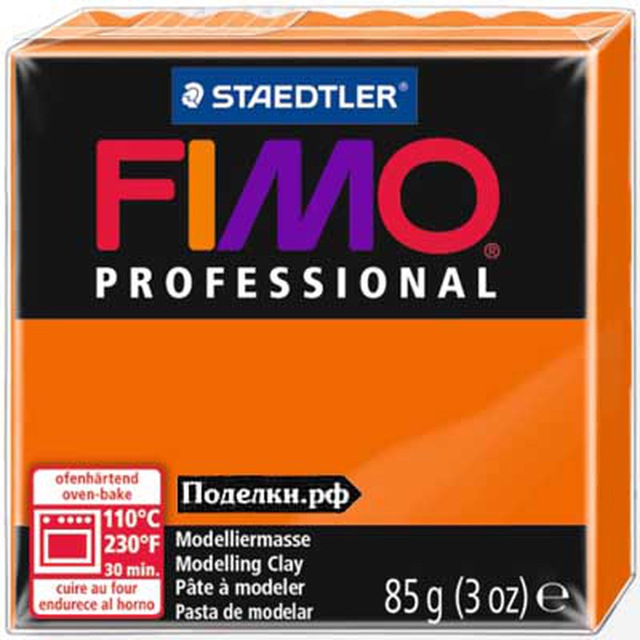 изображение Глина полимерная fimo professional 85 г, оранжевый 4