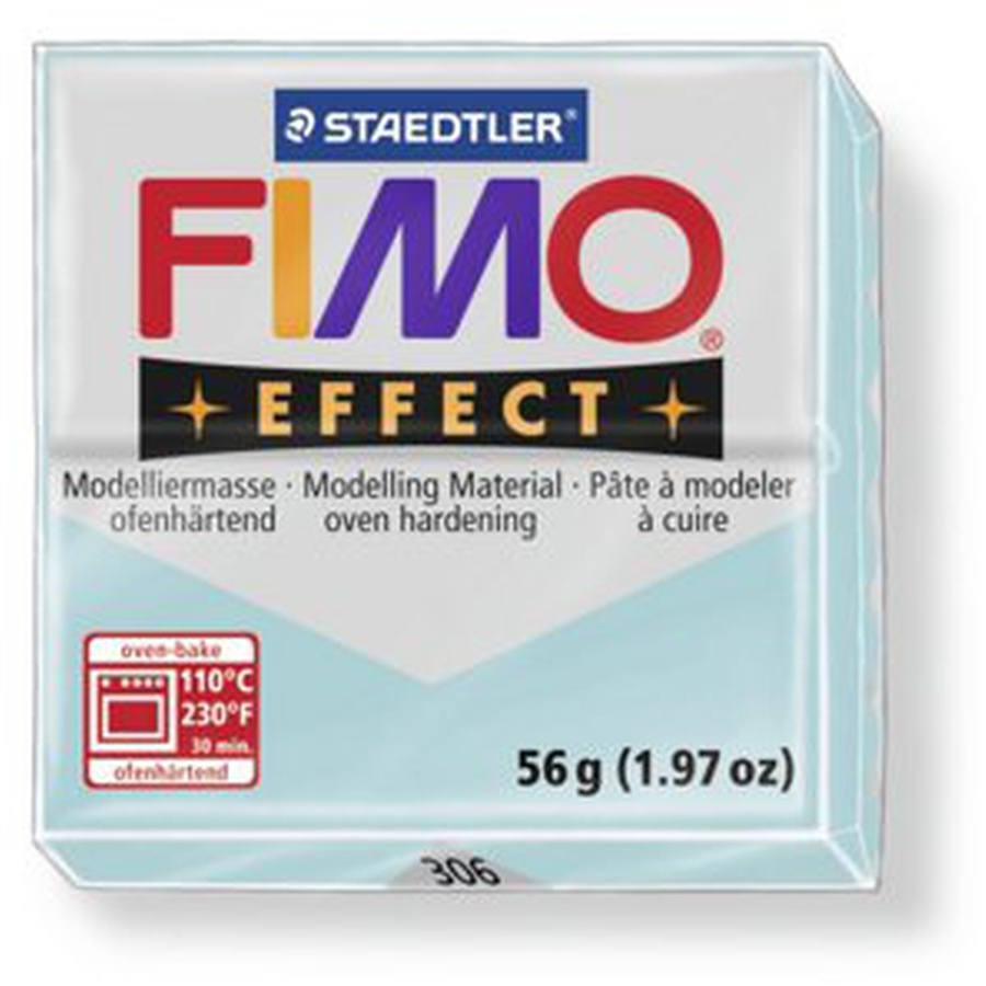 изображение Глина полимерная fimo double effect 56 г, голубой ледяной кварц 306