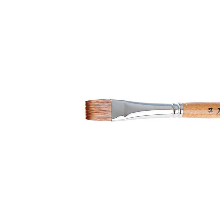 изображение Кисть мангуст имитация roubloff 1т24 № 14 плоская, короткая ручка