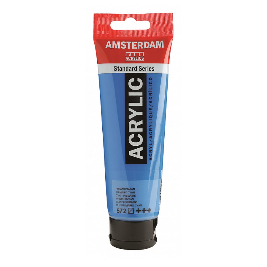 картинка Краска акриловая amsterdam, туба 120 мл, № 572 голубой основной
