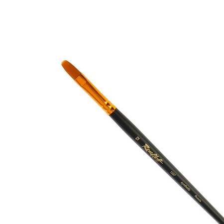 Кисть синтетика Roubloff № 12 овальная, длинная ручка, 1337