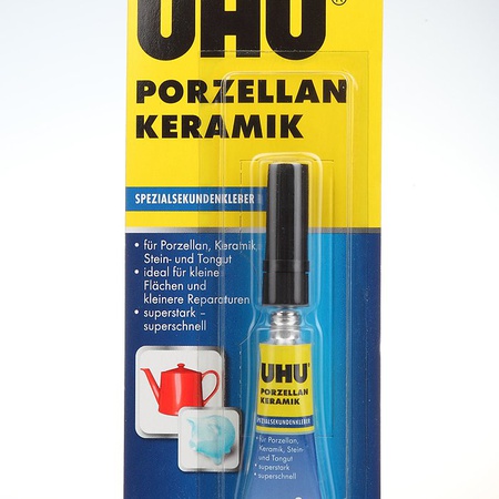 изображение Клей uhu для склеивания фарфора секундный 3 г