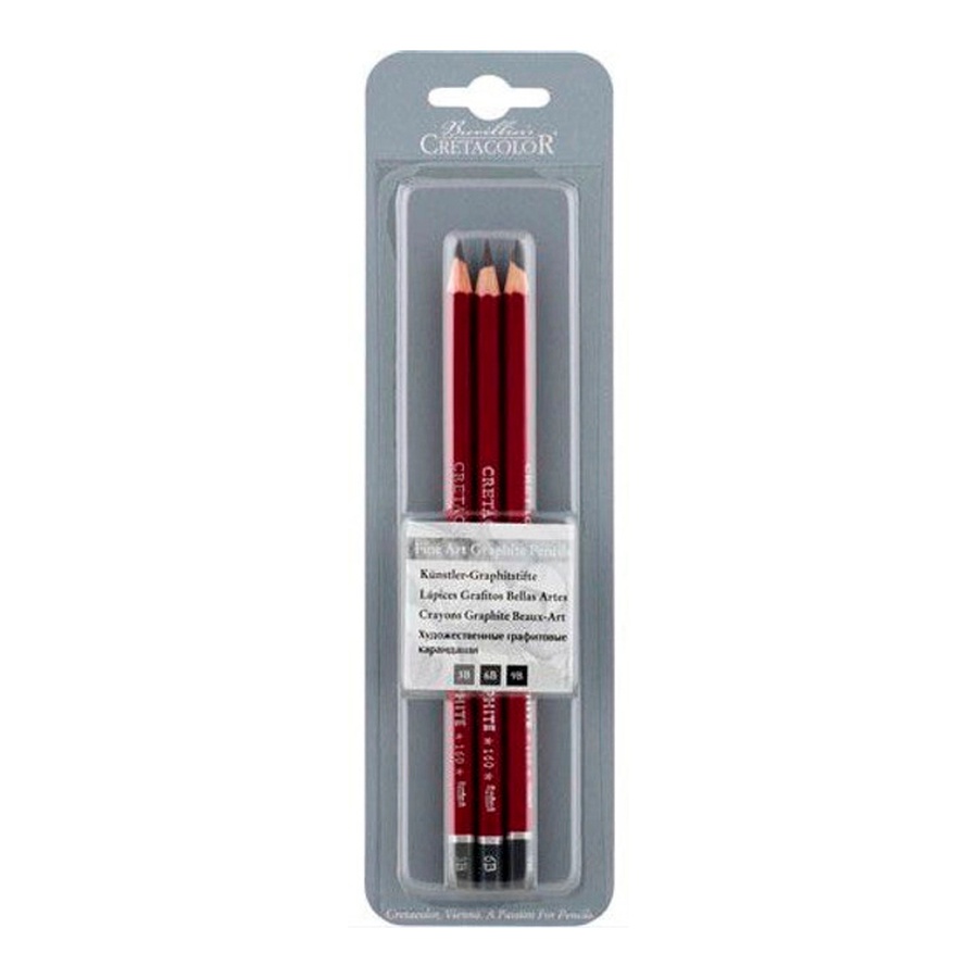 изображение Набор карандашей черногр. cretacolor cleos,3b,6b,9b,бл