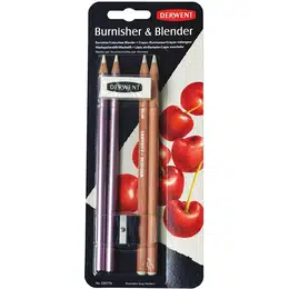 картинка Набор карандашей derwent для смешивания цветов и полировки 4 цвета + аксессуары