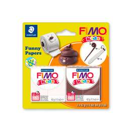 фотография Полимерная глина fimo kids набор весёлая бумажка 2х42 г