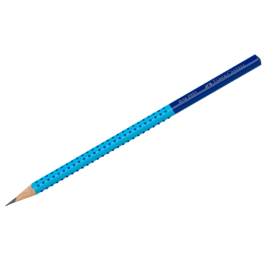 картинка Карандаш чернографитный faber-castell grip 2001 two tone, hb, сине-голубой